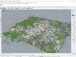 Durham city North Carolina USA 40km 3D Model