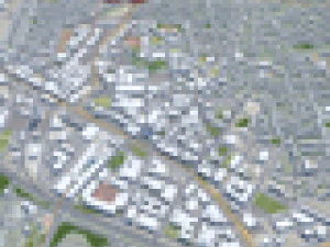 Durham city North Carolina USA 40km 3D Model