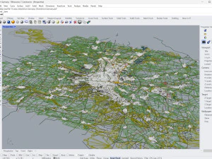 Erfurt city Germany 35km 3D Model