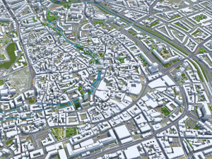 Erfurt city Germany 35km Modelo 3D