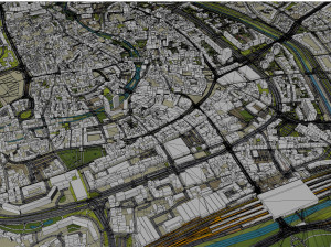 Erfurt city Germany 35km Modelo 3D