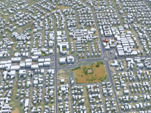 Gaborone city Botswana 25km Modelo 3D