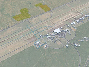 Gaborone city Botswana 25km 3D Model