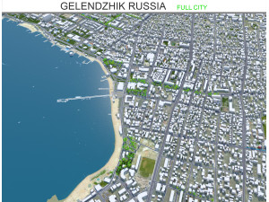 Gelendzhik city Russia 20km Modelo 3D
