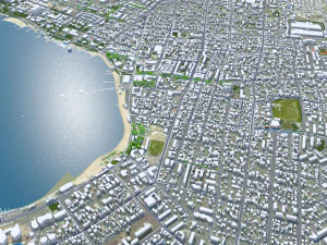 Gelendzhik city Russia 20km 3D Model