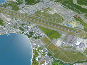 Gelendzhik city Russia 20km 3D Model