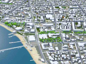 Gelendzhik city Russia 20km 3D Model