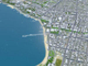 Gelendzhik city Russia 20km 3D Model
