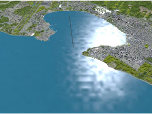 Gelendzhik city Russia 20km 3D Model