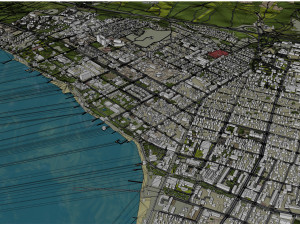 Gelendzhik city Russia 20km 3D Модель
