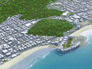 Guaruja city Brazil 30km 3D Model