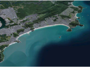 Guaruja city Brazil 30km 3D Model