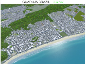 Guaruja city Brazil 30km Modelo 3D