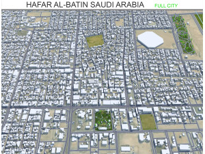 Hafar al-Batin Saudi Arabia 40km Modelo 3D