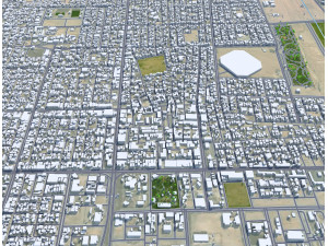 Hafar al-Batin Saudi Arabia 40km 3D Model