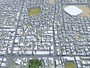 Hafar al-Batin Saudi Arabia 40km 3D Model