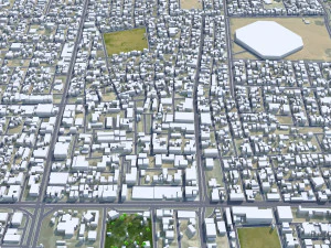 Hafar al-Batin Saudi Arabia 40km 3D Model