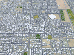 Hafar al-Batin Saudi Arabia 40km 3D Model