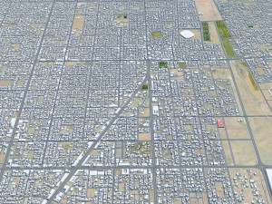 Hafar al-Batin Saudi Arabia 40km 3D Model