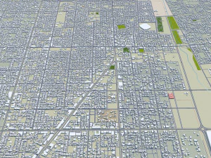 Hafar al-Batin Saudi Arabia 40km 3D Model