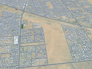 Hafar al-Batin Saudi Arabia 40km 3D Model
