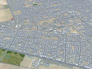 Hafar al-Batin Saudi Arabia 40km 3D Model
