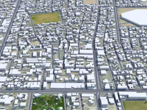 Hafar al-Batin Saudi Arabia 40km 3D Model