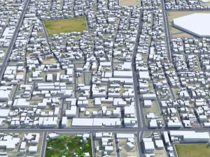 Hafar al-Batin Saudi Arabia 40km 3D Model