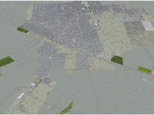 Hafar al-Batin Saudi Arabia 40km 3D Model