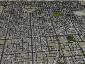 Hafar al-Batin Saudi Arabia 40km 3D Model