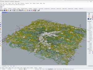 Citt&agrave; di Jena Germania 30 km Modello 3D