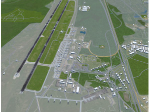Mezhdunarodnyy Aeroport Nizhny Novgorod Imeni V P Chkalova 12km Modelo 3D