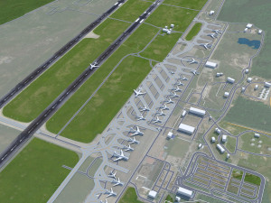 Mezhdunarodnyy Aeroport Nizhny Novgorod Imeni V P Chkalova 12km Modelo 3D