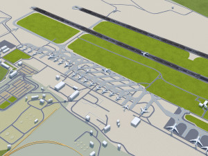 Mezhdunarodnyy Aeroport Nizhny Novgorod Imeni V P Chkalova 12km Modelo 3D