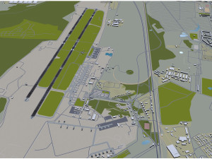 Mezhdunarodnyy Aeroport Nizhny Novgorod Imeni V P Chkalova 12km Modelo 3D