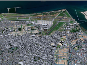 Niigata city Airport 10km 3D 모델