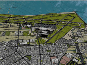 Niigata city Airport 10km 3D 모델