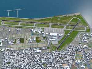 Niigata city Airport 10km 3D 모델