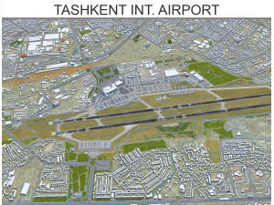 Tashkent International Airport 12km 3D Model