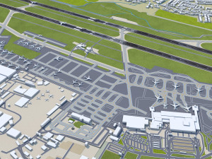 Tashkent International Airport 12km Modelo 3D