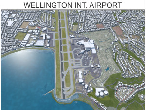 Wellington International Airport 6km Modelo 3D