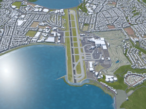 Wellington International Airport 6km 3D Model