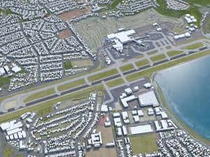 Wellington International Airport 6km 3D Model