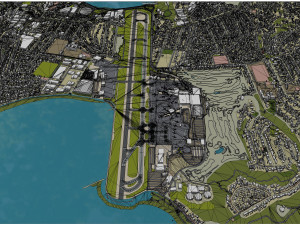 Wellington International Airport 6km 3D Model