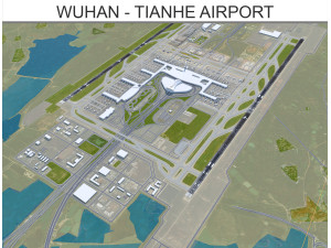 Wuhan Tianhe Airport 10km Modelo 3D