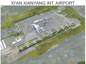 Xian Xianyang International Airport 12km Modelo 3D