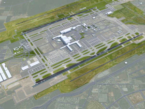 Bandara Internasional Xian Xianyang 12km Model 3D