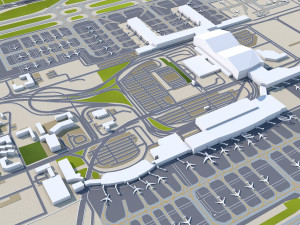 Xian Xianyang International Airport 12km 3D मॉडल