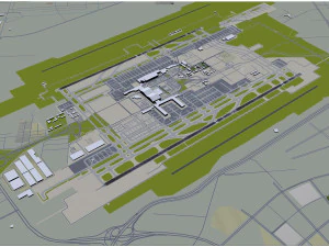 Bandara Internasional Xian Xianyang 12km Model 3D