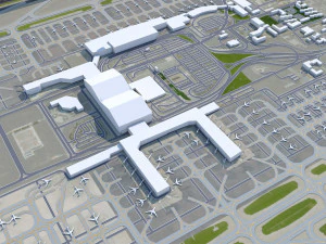 Bandara Internasional Xian Xianyang 12km Model 3D